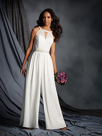 Bridal pant suits, tiered skirts and other unique wedding dress