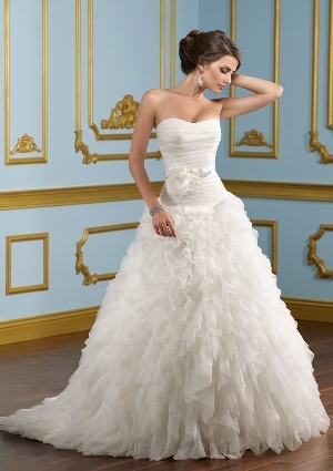 Wedding Dress Mori Lee Blue Spring Collection Ruffled