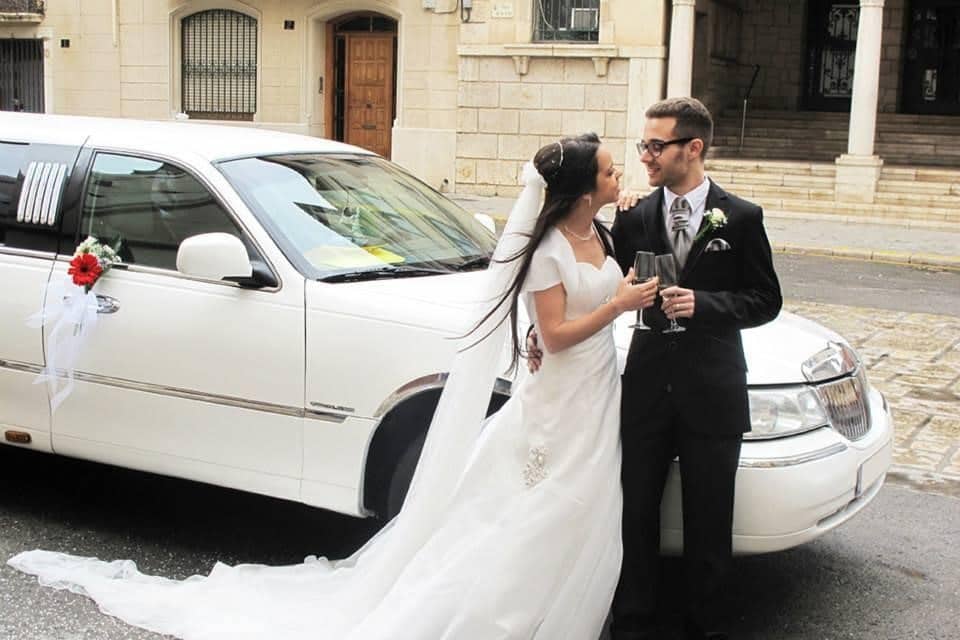 Wedding limo
