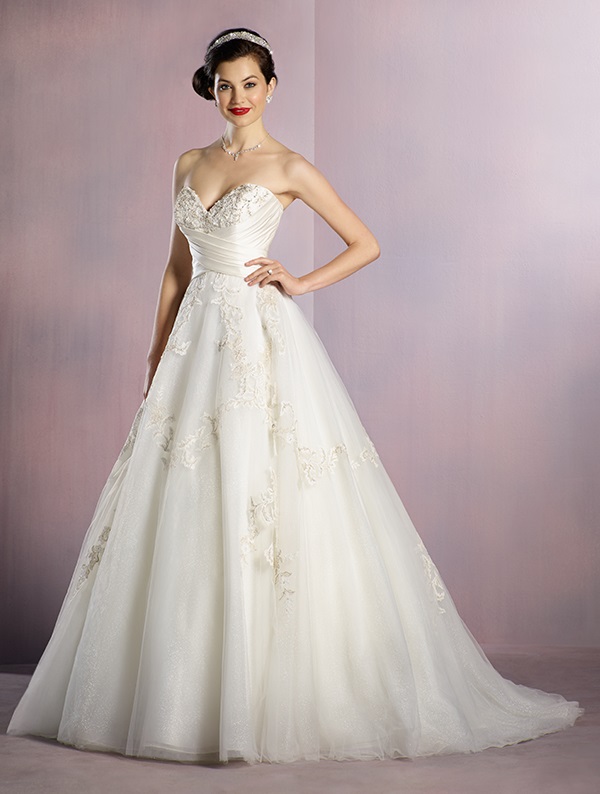 Wedding Dress DISNEY ALFRED ANGELO COLLECTION 256 SNOW WHITE AlfredAngeloDisney Bridal Gown