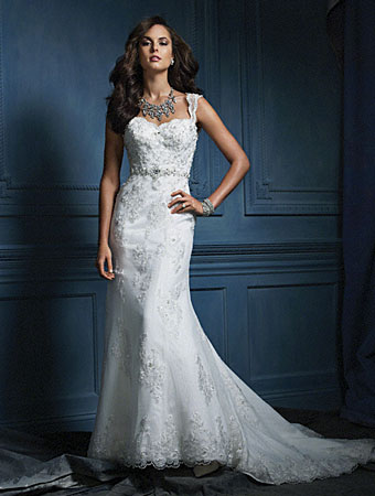 Wedding Dress - Alfred Angelo Collection - 854 Point d'Esprit ...