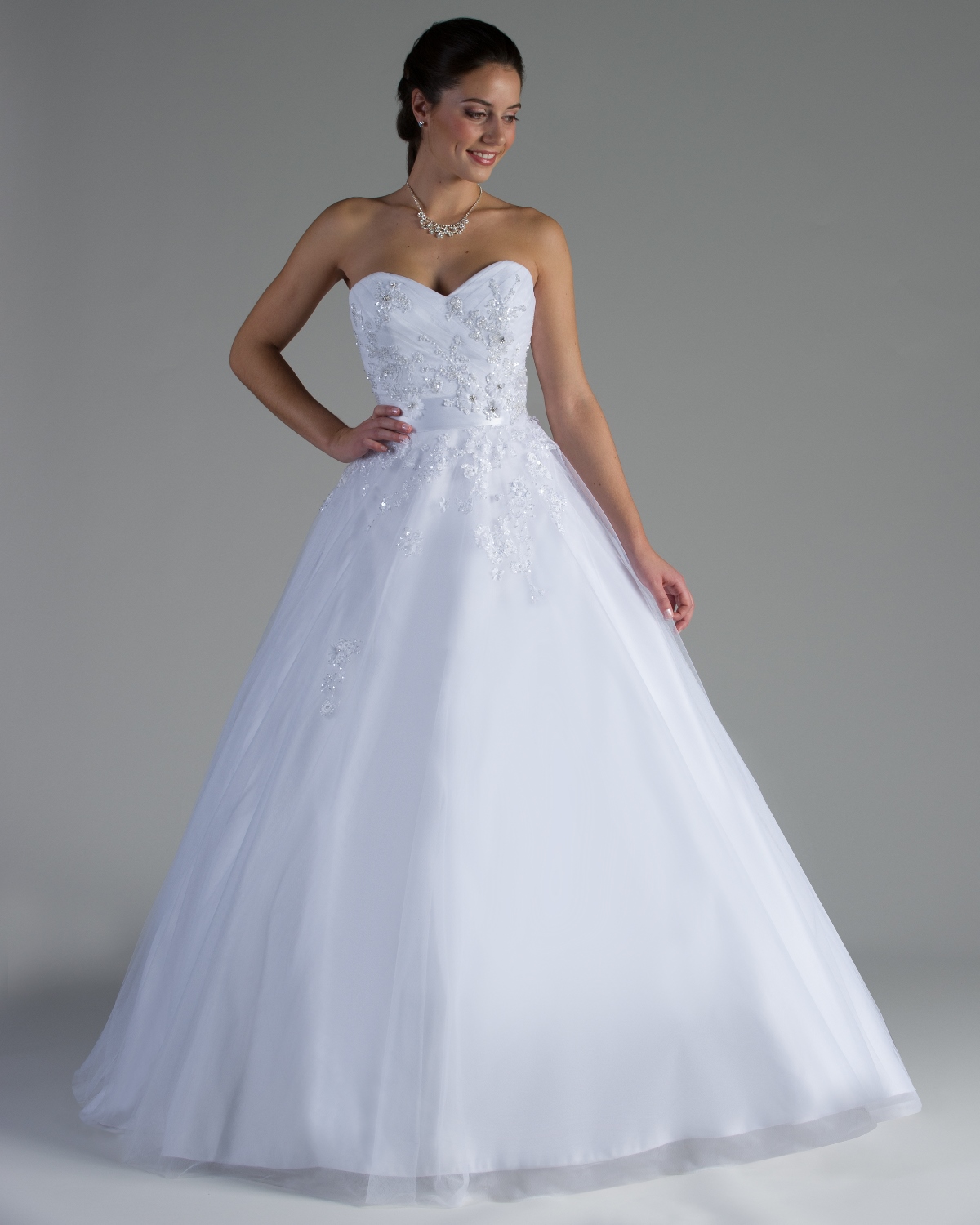 Wedding Dress - Bridalane - 209 - Shown in White tulle and lace ...