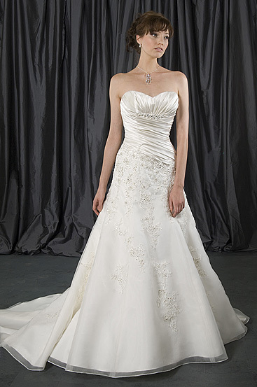 Wedding Dress - Elegance Style 8668 - Asymetrical Satin/Tulle ...