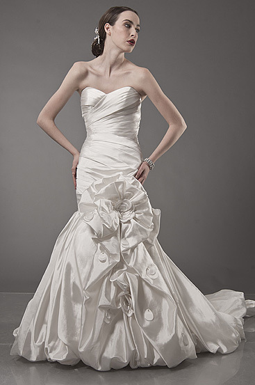 Wedding Dress - Elegance Style 8684 - Asymetrical Organza (Venetian ...