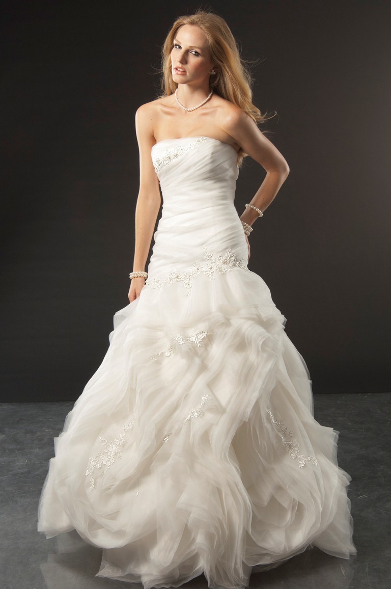 Wedding Dress - Jai Style 9158 - Fit & Flare Organza 