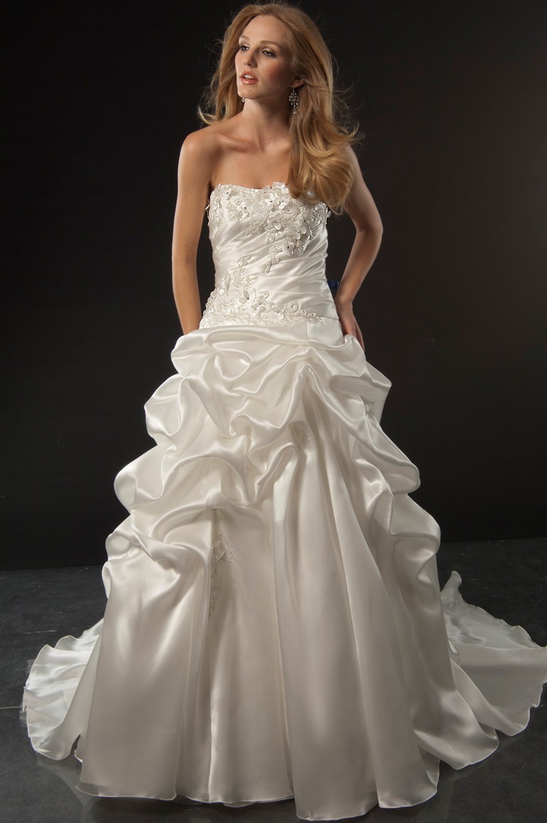 Dress - JAI Style 9165 - Pick Up Organza (Satin) | Jai Bridal