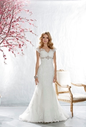 Wedding Dress - Madison - Style 4650 - LACE, TIE BACK | Madison Bridal Gown