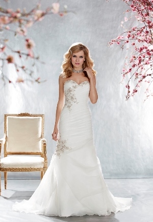 Wedding Dress - Madison - Style 4654 - ORGANZA, TIE BACK | Madison Bridal Gown