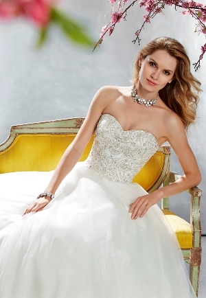 Wedding Dress - Madison - Style 4707 - TULLE WITH BEADED BODICE, ZIPPER BACK | Madison Bridal Gown