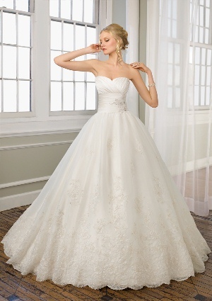 Dress - Mori Lee Bridal FALL 2011 Collection: 1657 - Satin and Organza ...