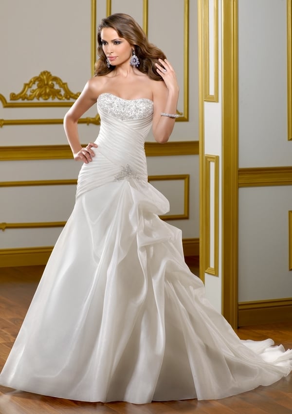 Dress - Mori Lee Bridal SPRING 2012 Collection: 1816 - SATIN ORGANZA W ...