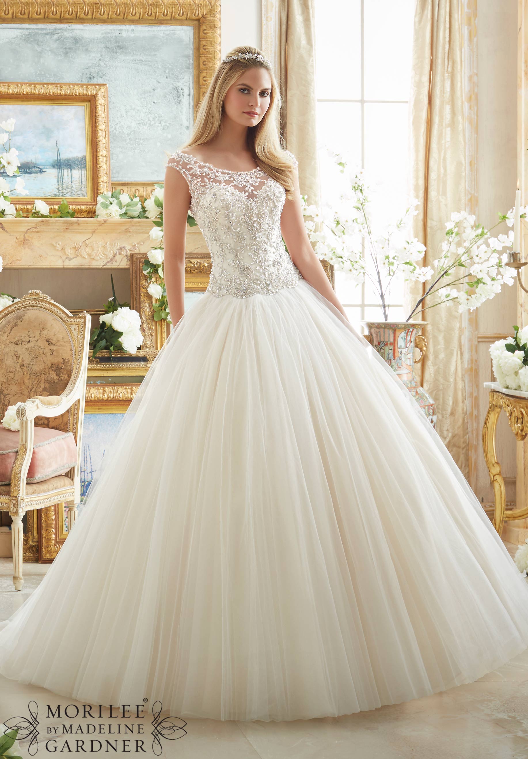 Wedding Dress Mori Lee Bridal Fall 2016 Collection 2884 Crystal