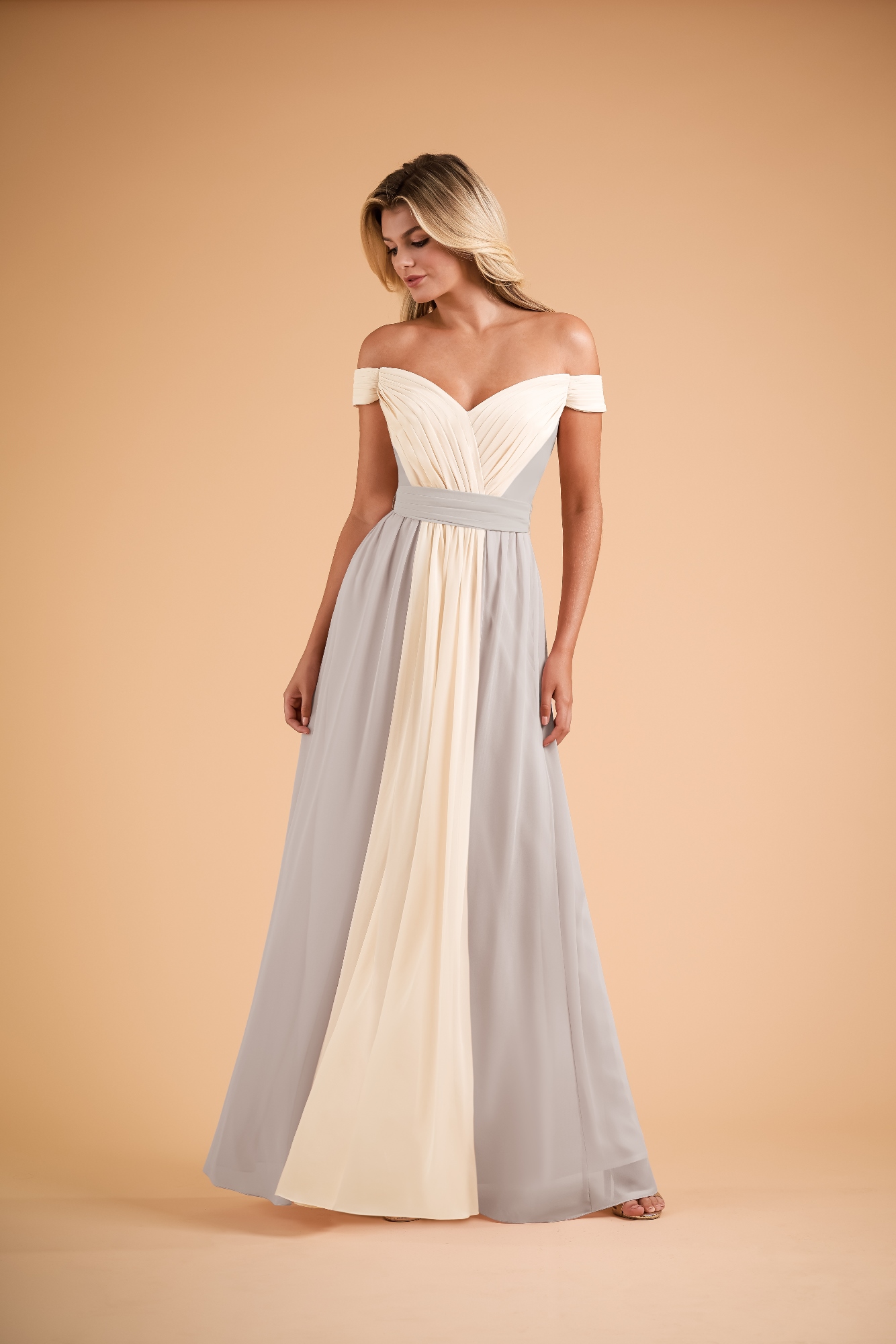 Bridesmaid Dress B2 SPRING 2020 B223004 Pretty Poly Chiffon Long 