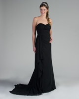 Bridesmaids Dress: Tutto Bene Collection: 2238 - Shown in Black chiffon