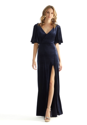 Bridesmaid Dress - Morilee Bridesmaids Collection: 31223 - Slim A-line Stretch Velvet Bridesmaid Dress | MoriLee Bridesmaids Gown