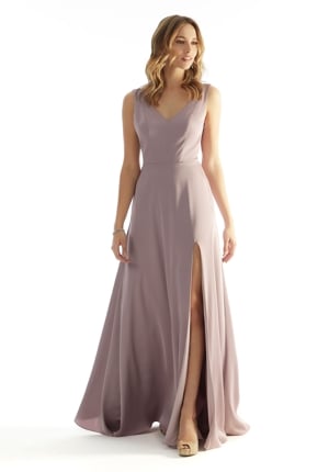  Dress - Morilee Bridesmaids Collection: 31225 - Open Back Luxe Satin Bridesmaid Dress with Bow Detail | MoriLee Evening Gown