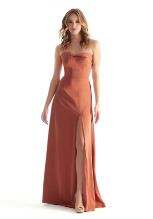 Special Occasion Dress - Morilee Bridesmaids Collection: 31229 - Strapless Sweetheart Luxe Satin Bridesmaid Dress | MoriLee Prom Gown