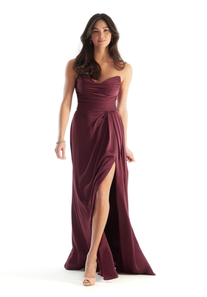  Dress - Morilee Bridesmaids Collection: 31233 - Strapless V-Neck Luxe Satin Bridesmaid Dress | MoriLee Evening Gown